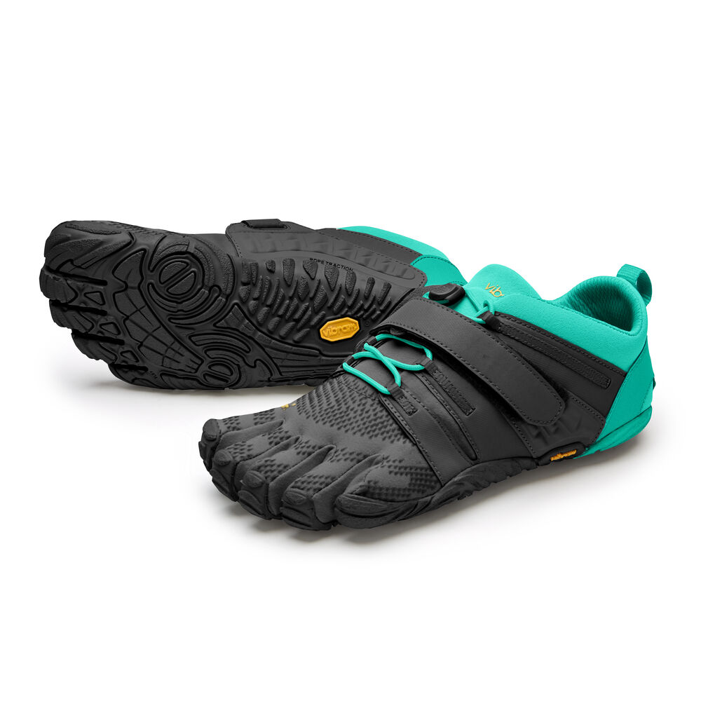 Vibram Fivefingers V-Train 2.0 Bayan Spor Ayakkabı Siyah/Yeşil,FJ4083961